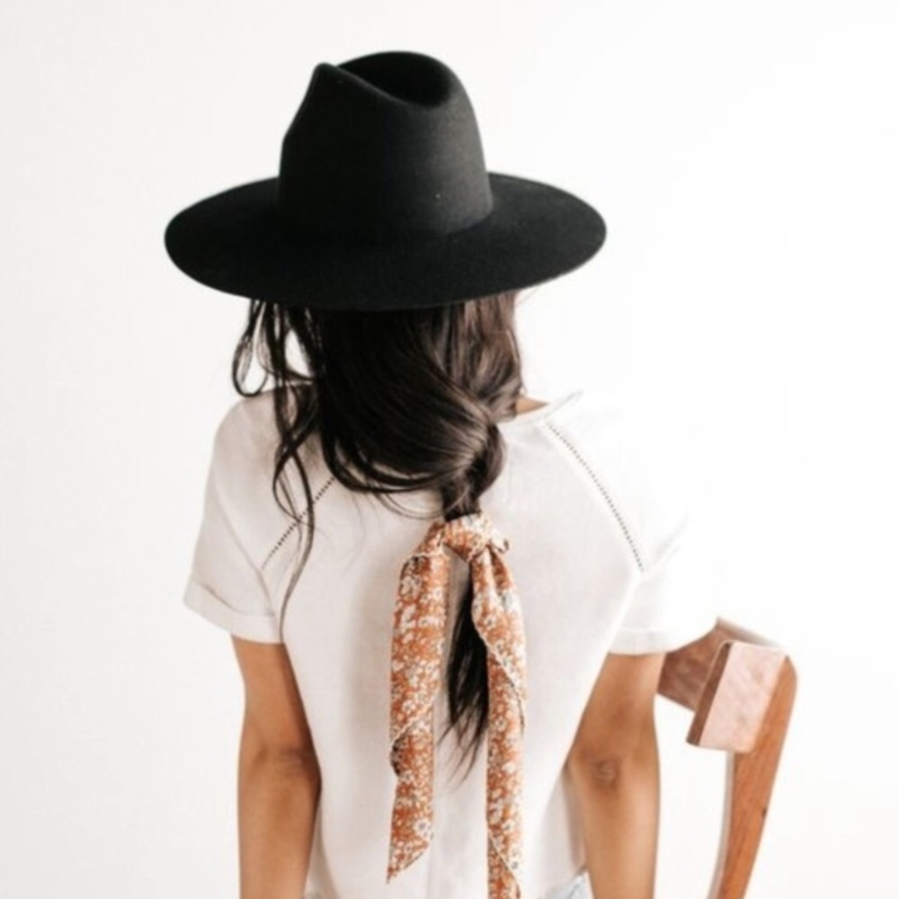 The Kensington: Wool felt Wide Brim Structured hat